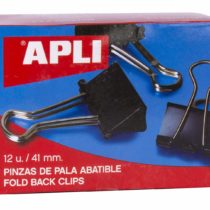 5 Star Office Foldback Clips 41mm Black [Pack 12]