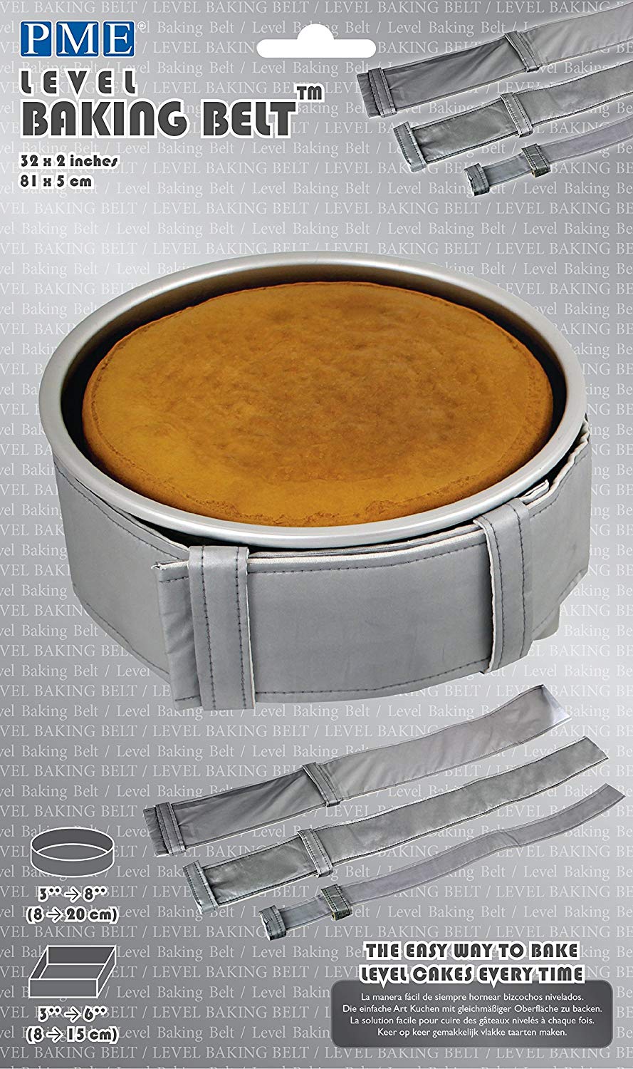 PME LBB174 Level Baking Belt, 109 x 10cm (43 x 4), Fabric, Grey, 43 x 4" - Image 2