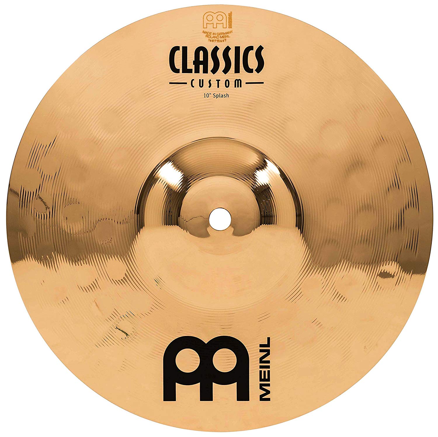 Meinl Cymbals Classics Custom Brilliant Splash Cymbal 10 inch (Video) for Drum Set (25,40cm) B12 Bronze, Brilliant Finish