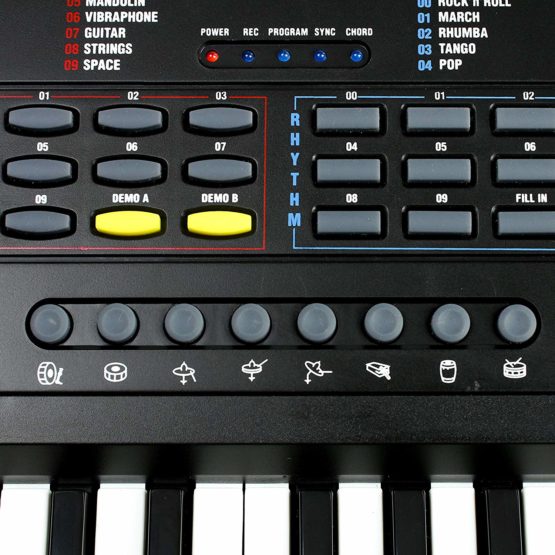 RockJam 49 Key Keyboard Piano with Power Supply, Sheet Music Stand, Piano Note Stickers & Simply Piano Lessons. - Image 3