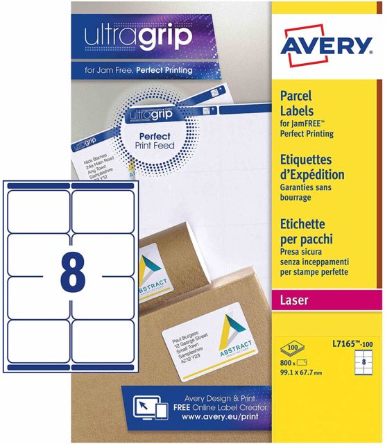 Avery L7165-100 Labels White