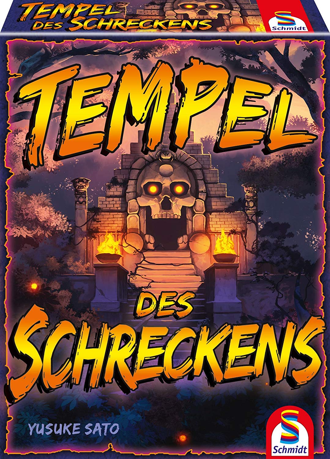 Schmidt Spiele 75046 "Temple of Terror Card Game, Gold, Medium