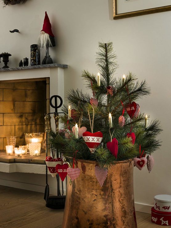 Konstsmide 1906 LED Tree Lighting Accessory Set for 1901/5 Small White Candles/for Indoor Use (IP20)/5XAAA 1.5 V Battery Operated (Not Included)/5 Warm White Diodes - Image 3