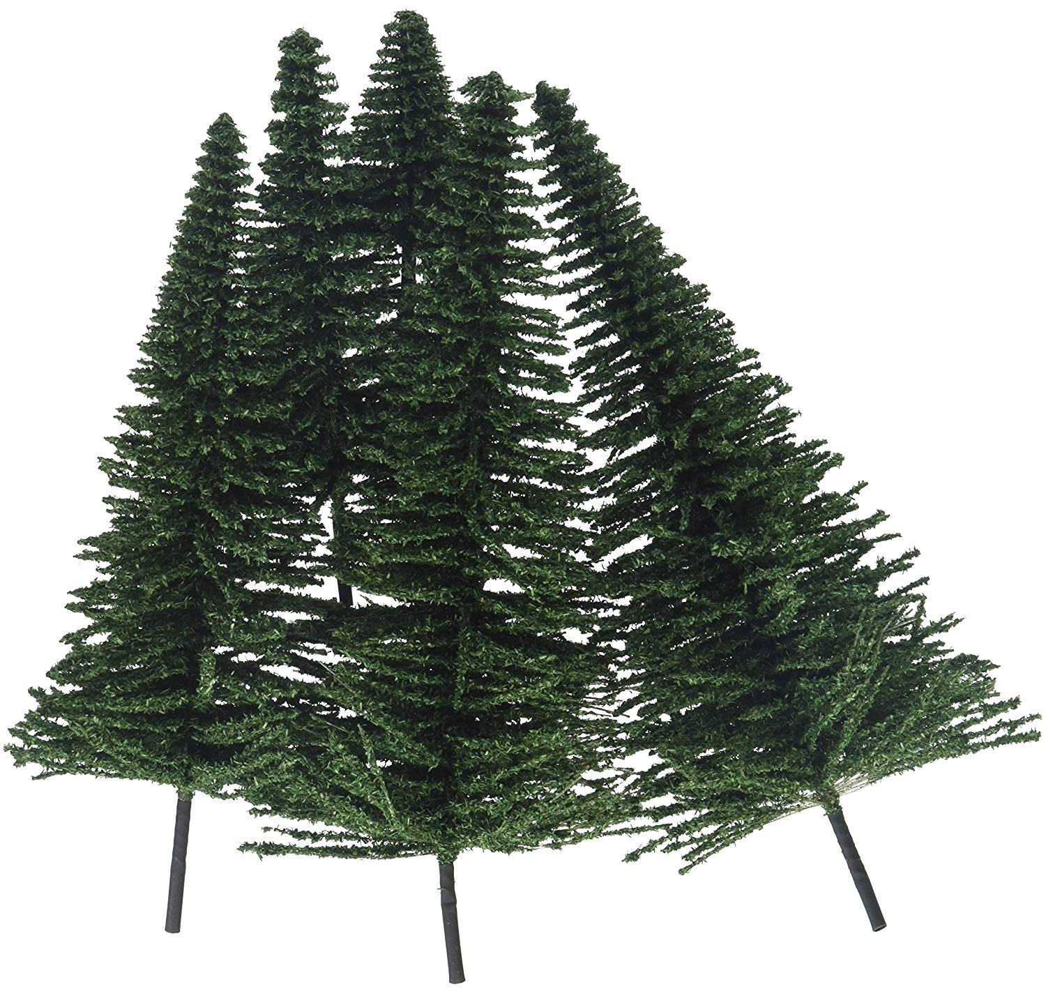 Noch 26930 Fir Trees with Planting Pin Model (10-Piece), Dunkelgruen, Small