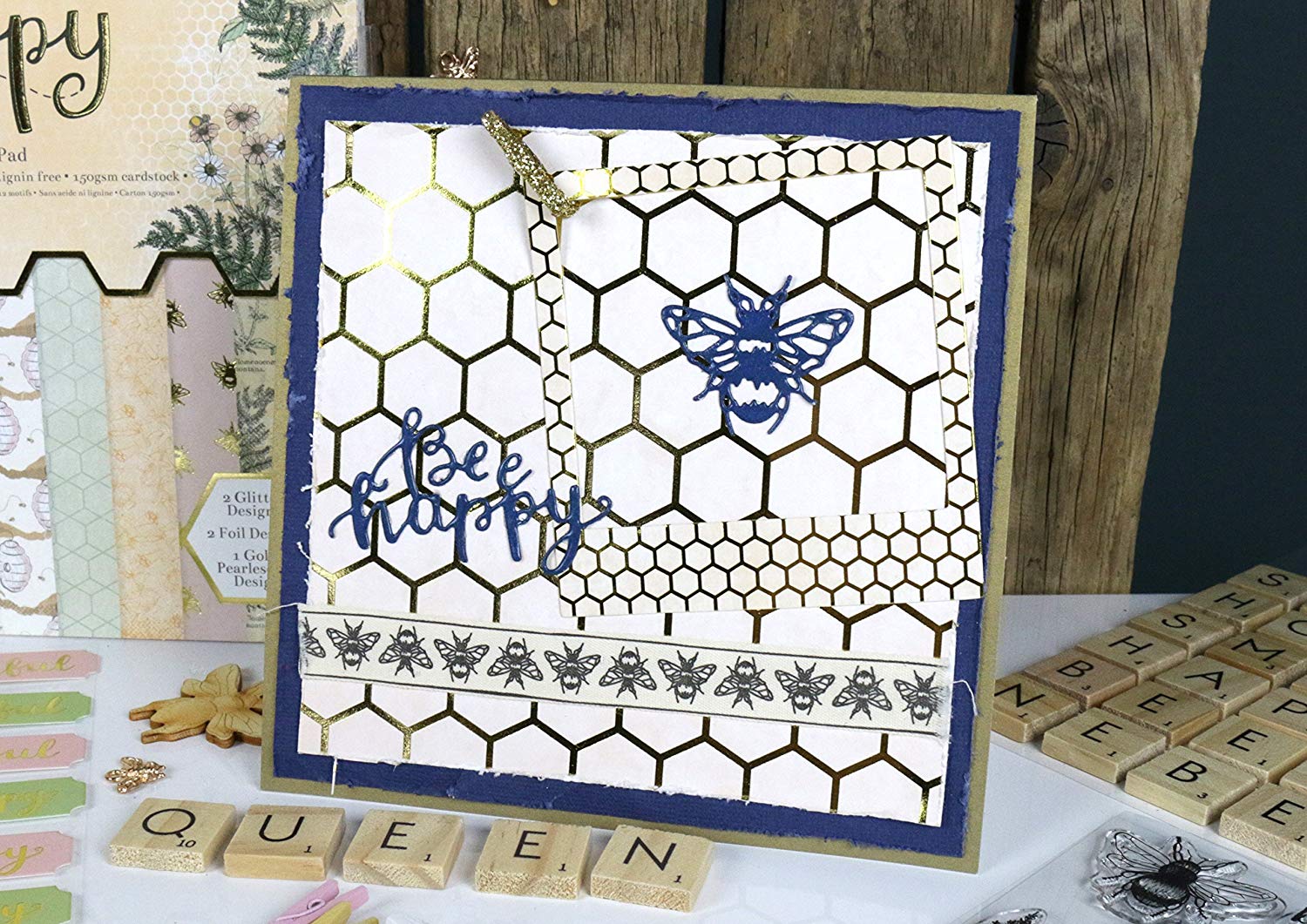 Dovecraft DCPAP070 Bee Happy Premium Collection - 12"x12" Paper Pad (FSC), Multicolour, 12x12 - Image 4
