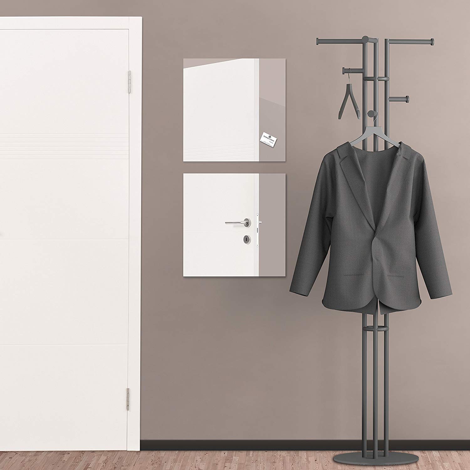 SIGEL GL275 Premium Glass magnetic Board, glossy surface, 48 x 48 cm, easy mounting, - Artverum, miroir, W48 x H48 cm - Image 2