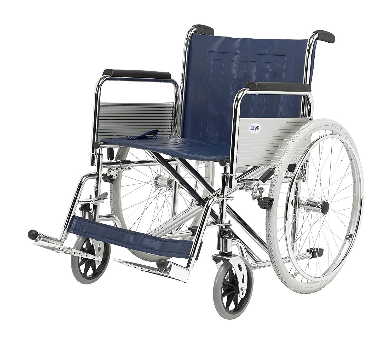 Days Heavy Duty SelfPropelled Wheelchair, 51cm (20″), Folding Back