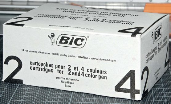 BIC 2 or 4 Colour Pen Refills - Blue (Box of 50) - Image 4