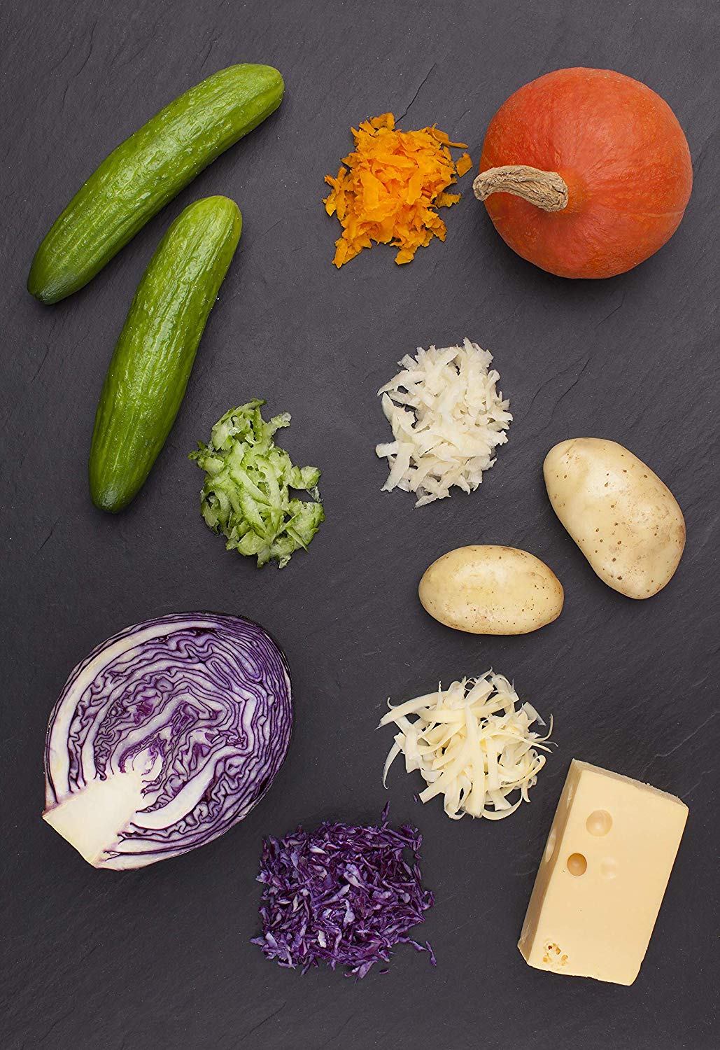 Microplane Kitchen Grater XL Ultra-coarse for Potato Cheese, Cabbage, Cucumber and Pumpkin with Stainless Steel Blade - Made in USA - Image 4