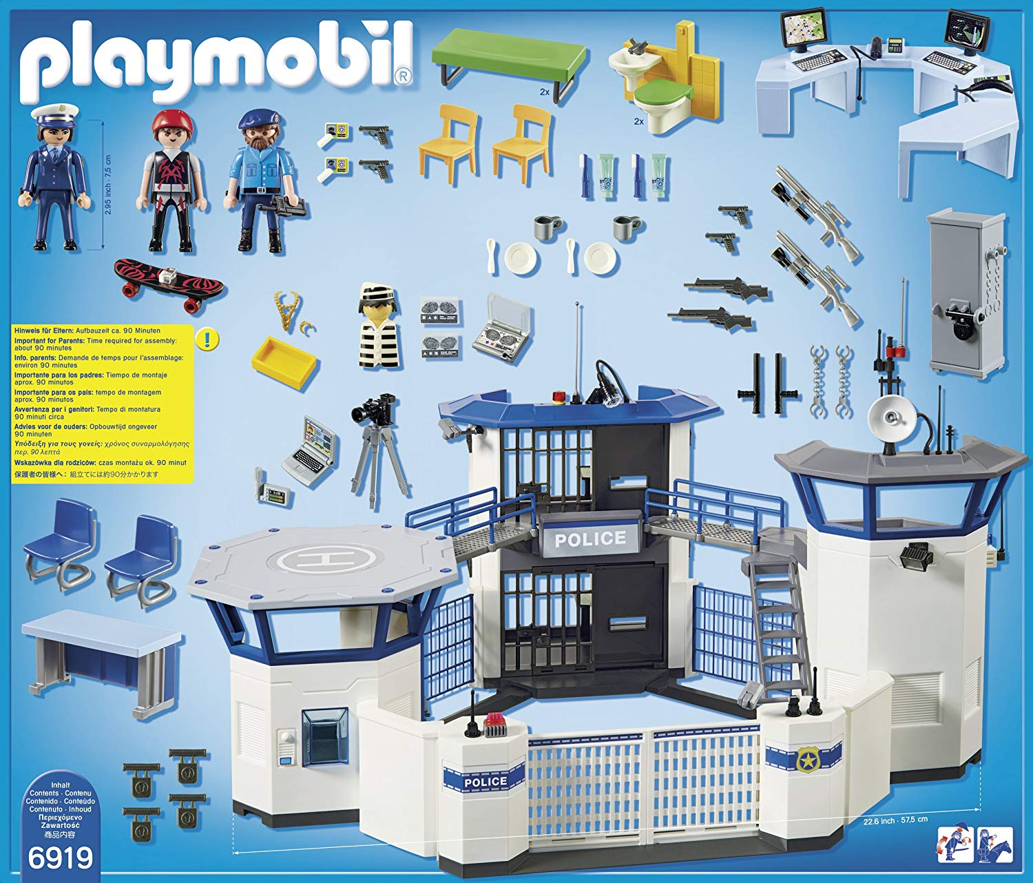 playmobil 6919 police headquarters with prison