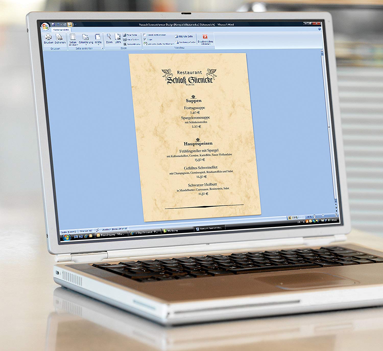 SIGEL DP191 Marbled Writing Paper, A4, 200 gsm double sided, Beige, 25 sheets, marble beige - Image 2