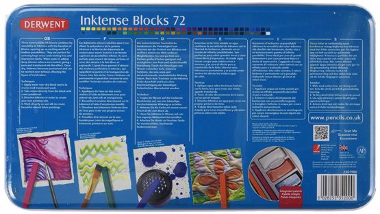 Derwent 2301980 Inktense Permanent Watercolour Blocks, Multi-Colour, Set of 72 - Image 2