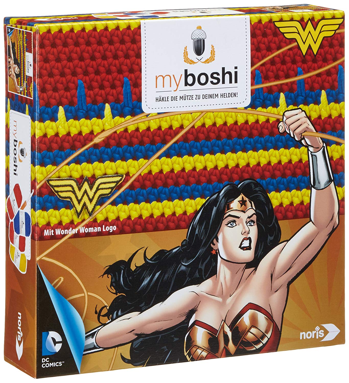 Myboshi "Wonder Woman Heroes Toy (Multi-Color), Multicolor, Small