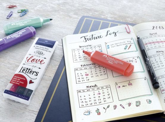 Faber-Castell "Be Bold, Be Italic" Hand-Lettering Pens (Pack of 6) - Image 2