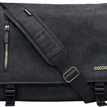 COCOON - Urban Adventure | Shoulder Bag | Frontal Pocket GRID-IT | Laptop Pocket 16", Tablet & Document | Side Pockets | Carry-on Bag Zipper - Black
