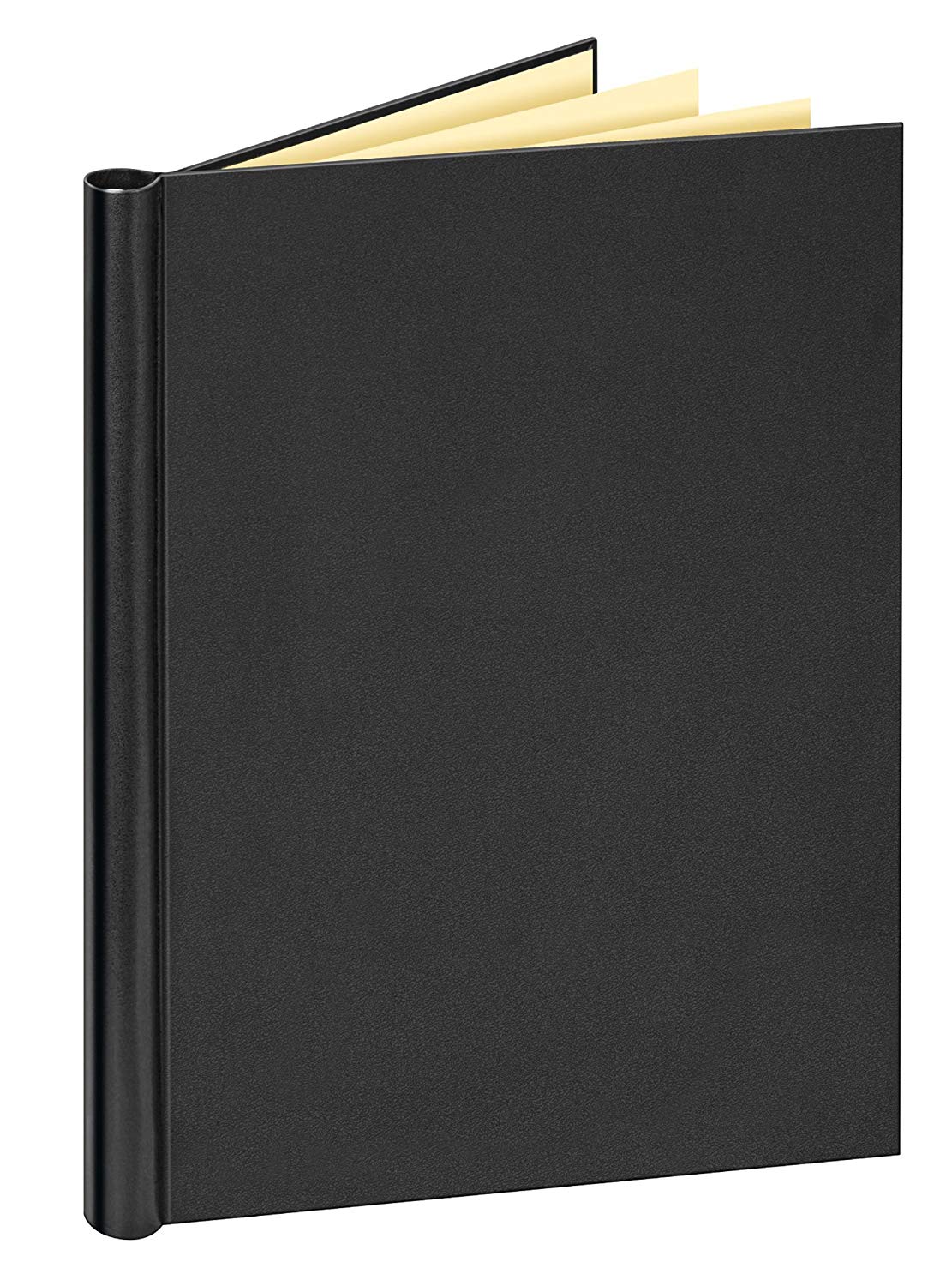 VELOFLEX 4944080 - Binder DIN A4 with Leather Grain, Capacity Max. 150 Sheets, Black, Pack of 1