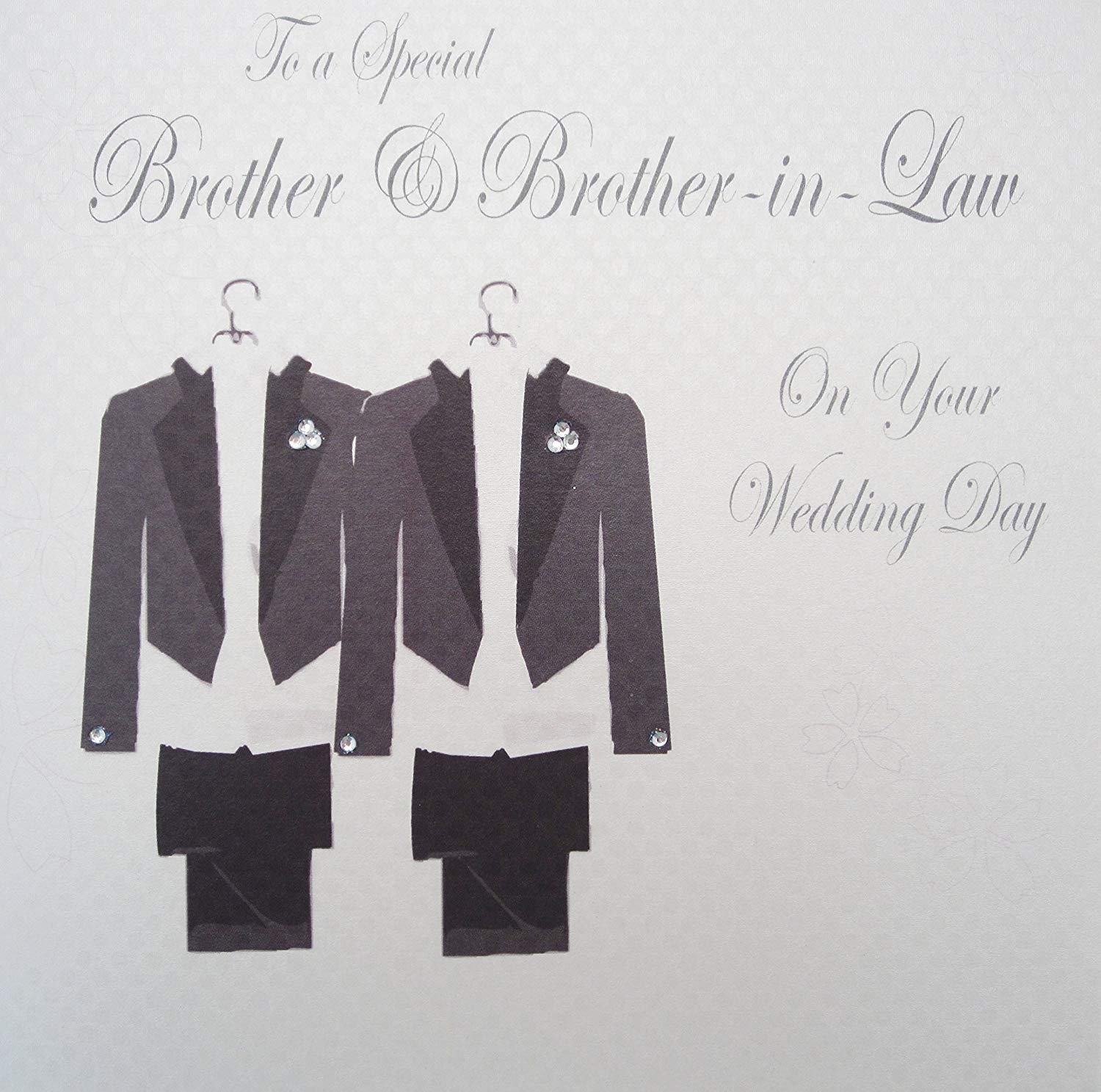 WHITE COTTON CARDS Suit to A Special Brother & BrotherinLaw Day