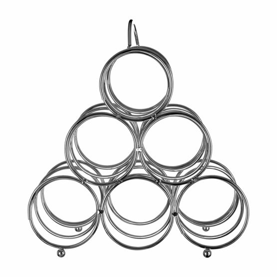 Premier Housewares 6 Bottle Wine Rack - Chrome - Image 2