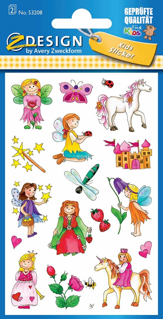Avery Zweckform 53208 Children's Stickers, Fairies, 34 Stickers - Image 2
