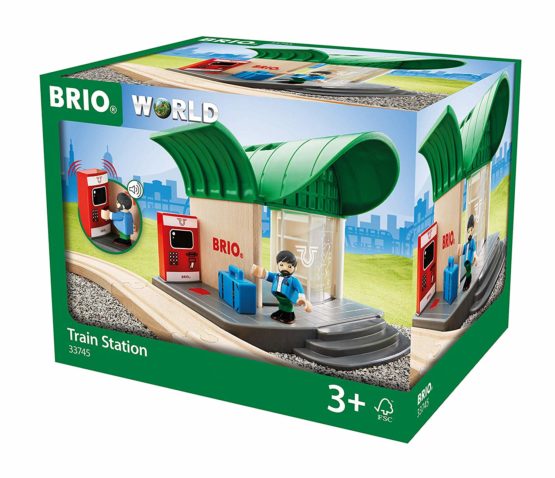 BRIO World Train Station for Kids Age 3 Years Up - Compatible with all BRIO Railway Sets & Accessories - Image 2
