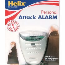Helix Personal Attack Alarm with Torch 100db Siren, Grey
