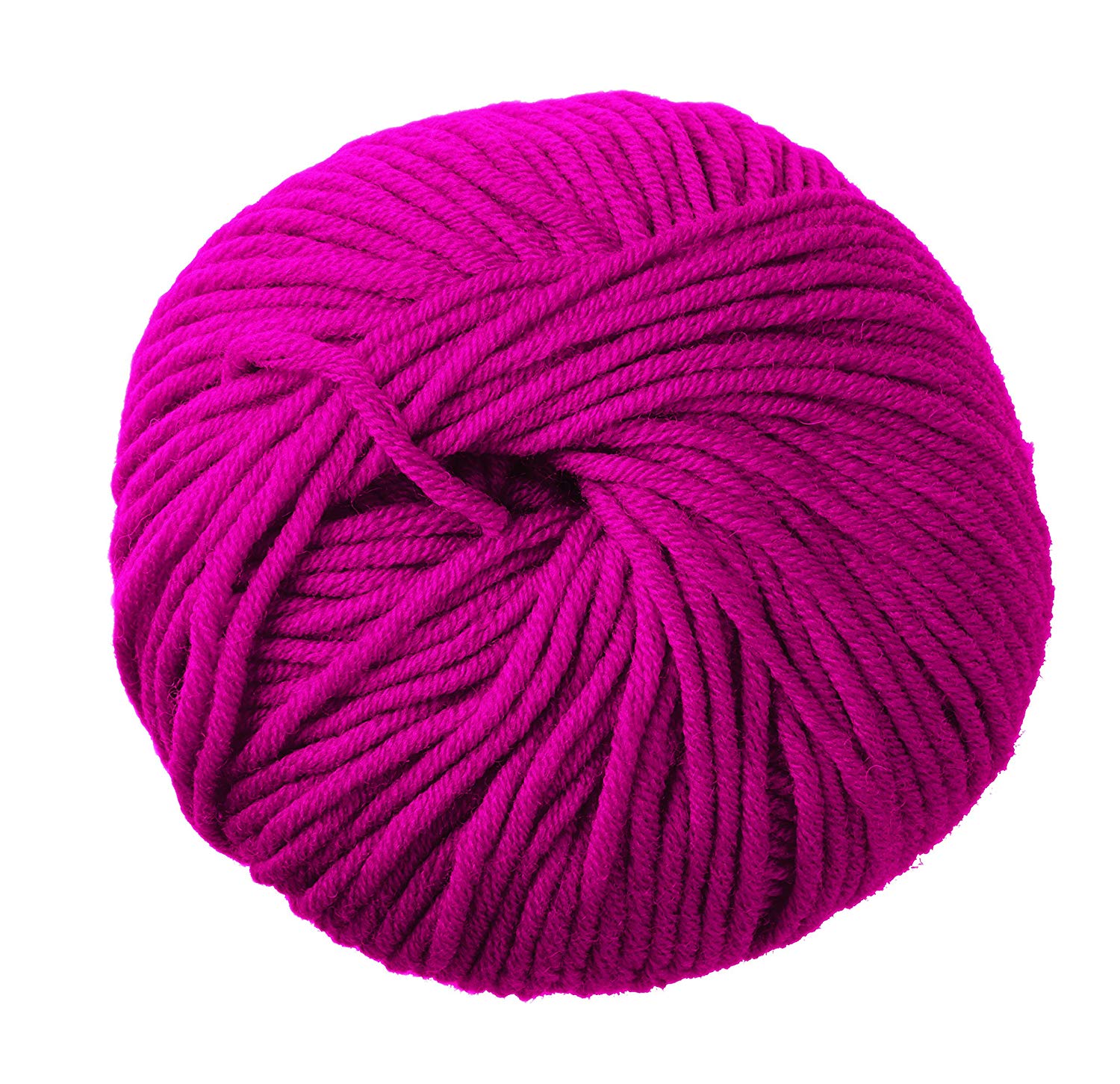 DMC Woolly 5" Merino Wool, Bright Pink (55), 50g, 11.5 x 11.5 x 6 cm