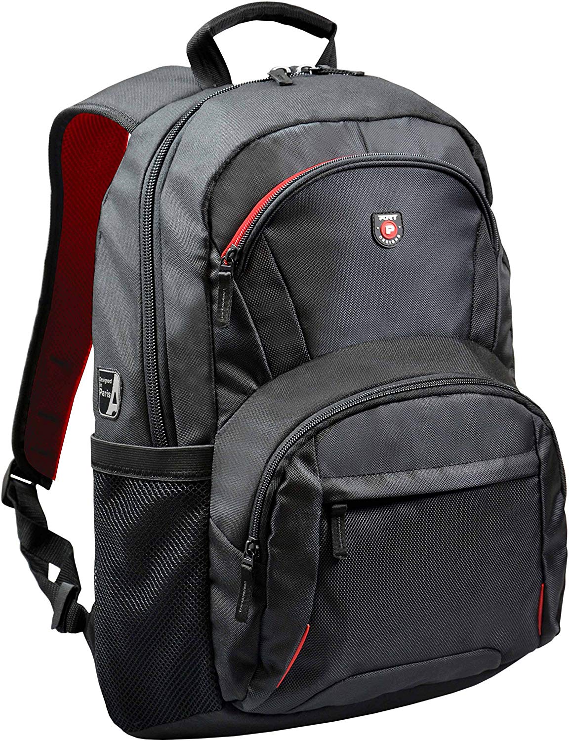 Port Designs Houston Padded Protective Backpack for 15.6-Inch Laptops, Black