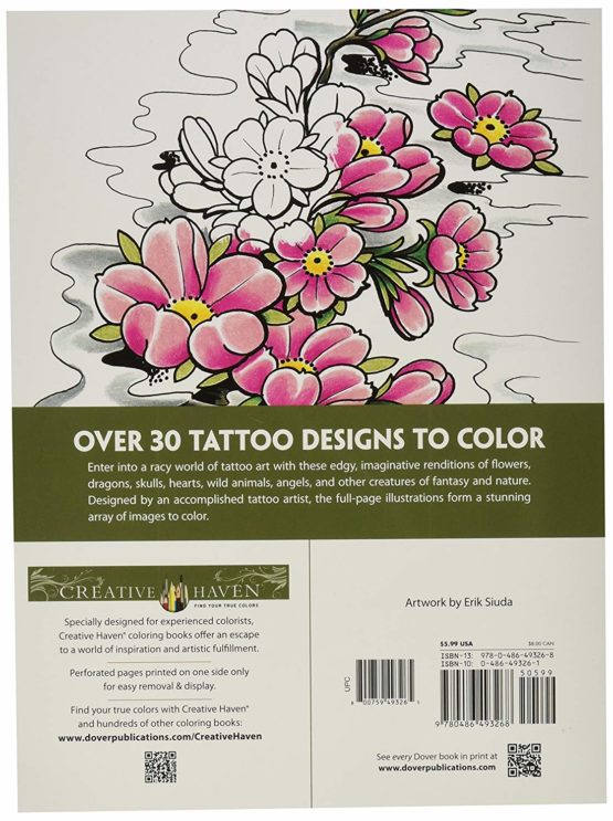 Dover Publications-Creative Haven Modern Tattoo Designs - Image 2