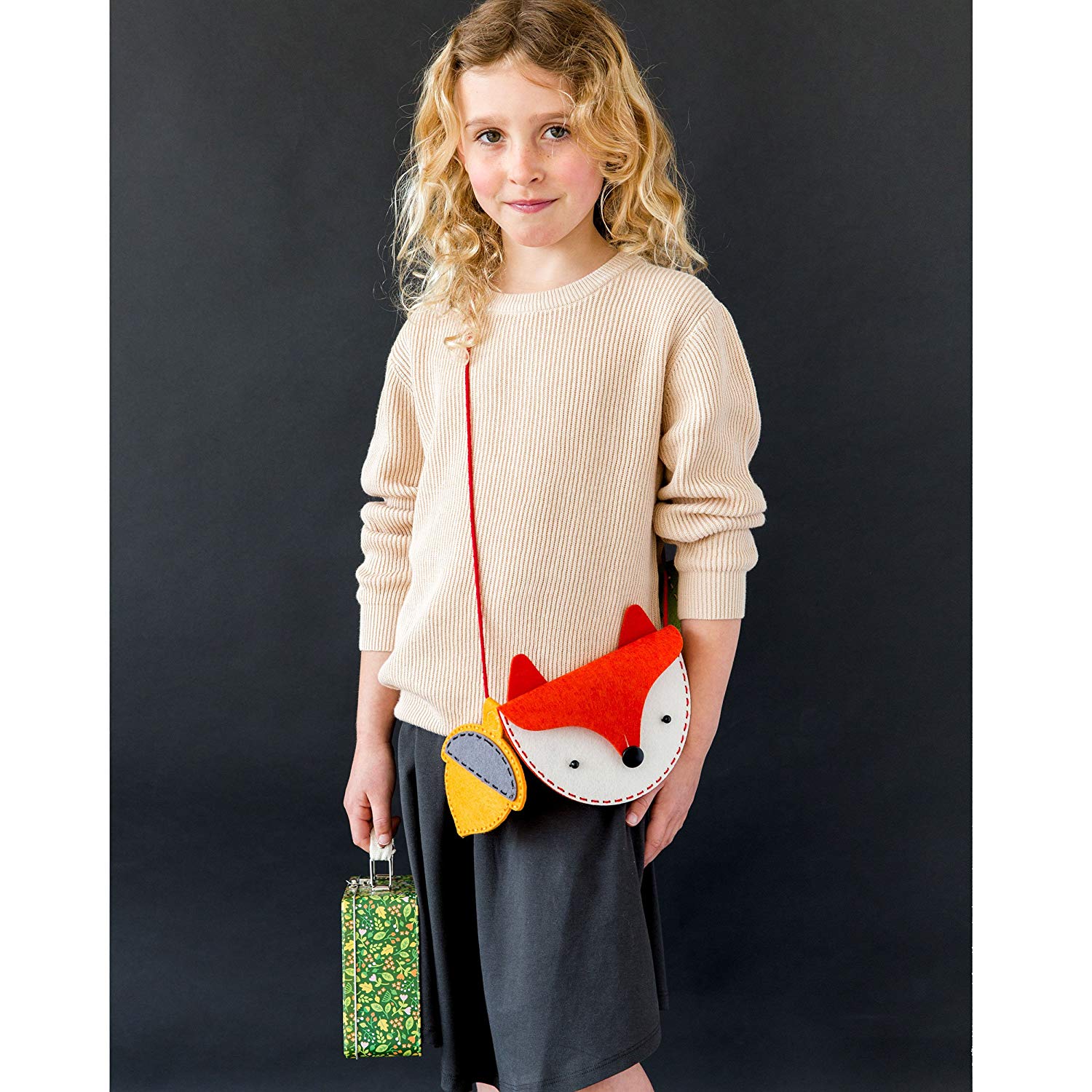 Woodlands Fox My Felt Bag Set, Red, 2.76 x 5.83 x 8.27 inches - Image 2