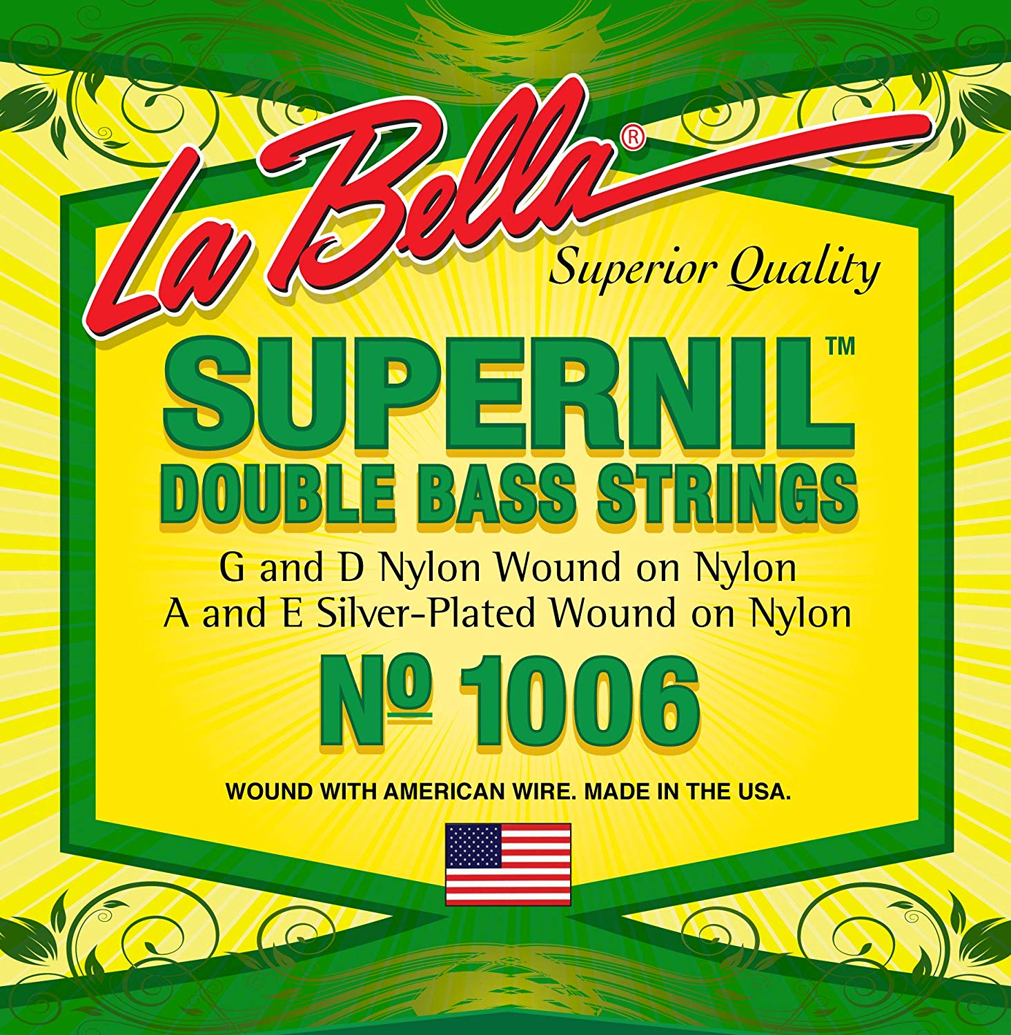 La Bella 1006 Supernil Kontrabass Saiten, Silber