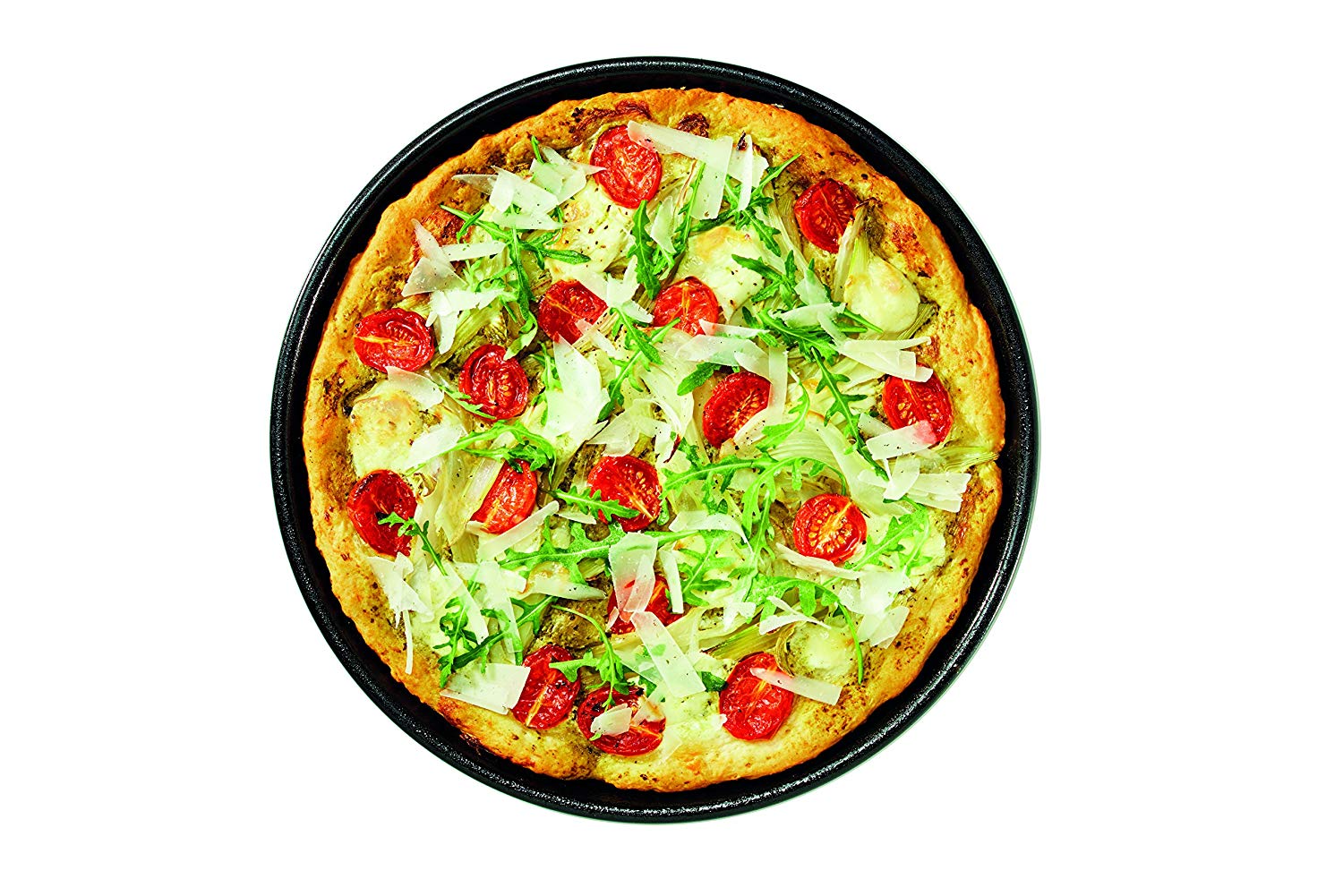 Dr.Oetker "Tradition Pizza/Baking Tray, Steel, Black, 28 cm, 28 x 28 x 5 cm - Image 2