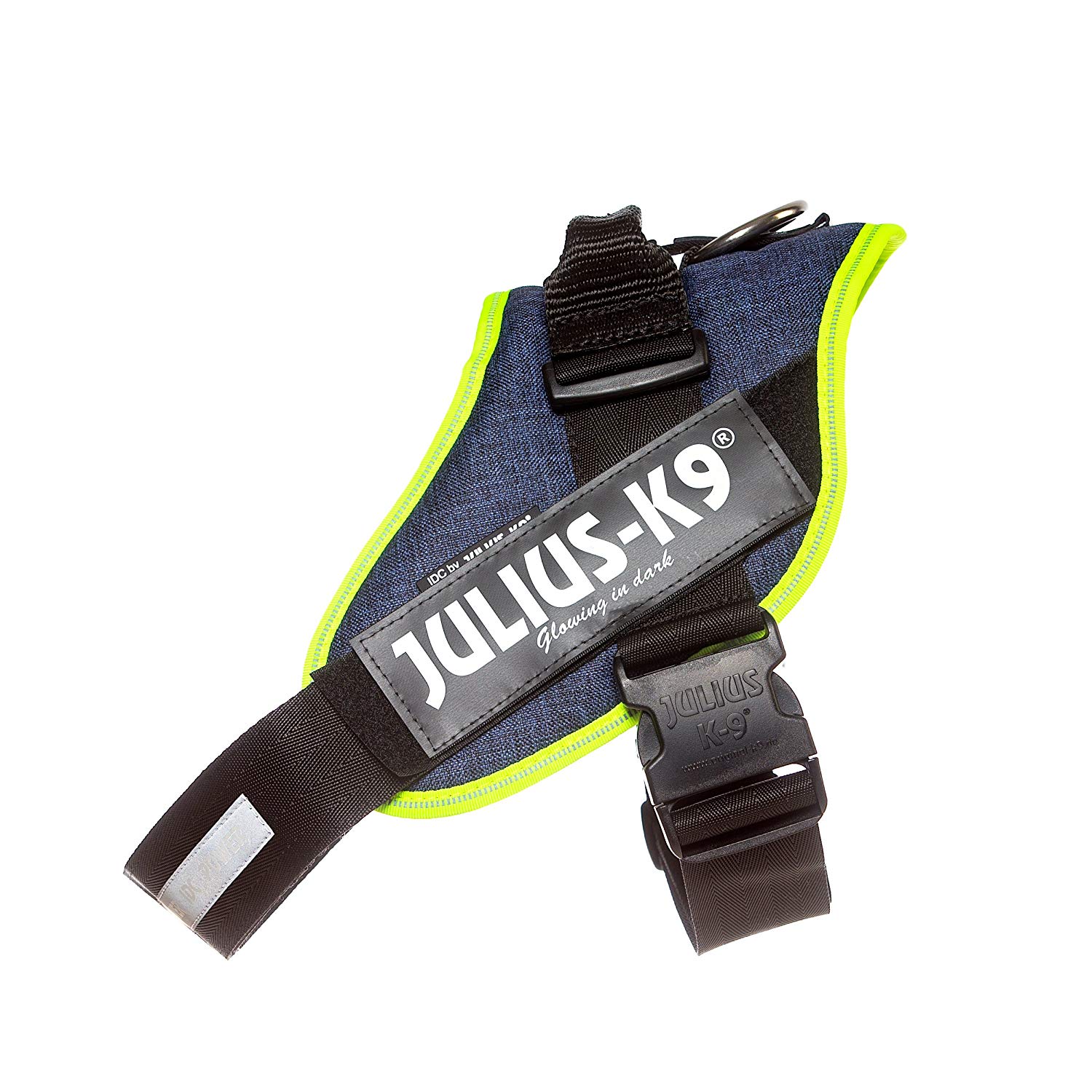 Julius-K9, 16IDC-FARNE-2, IDC Powerharness, dog harness, Size: 2, Jeans with neon edge, XL/2 - Image 2