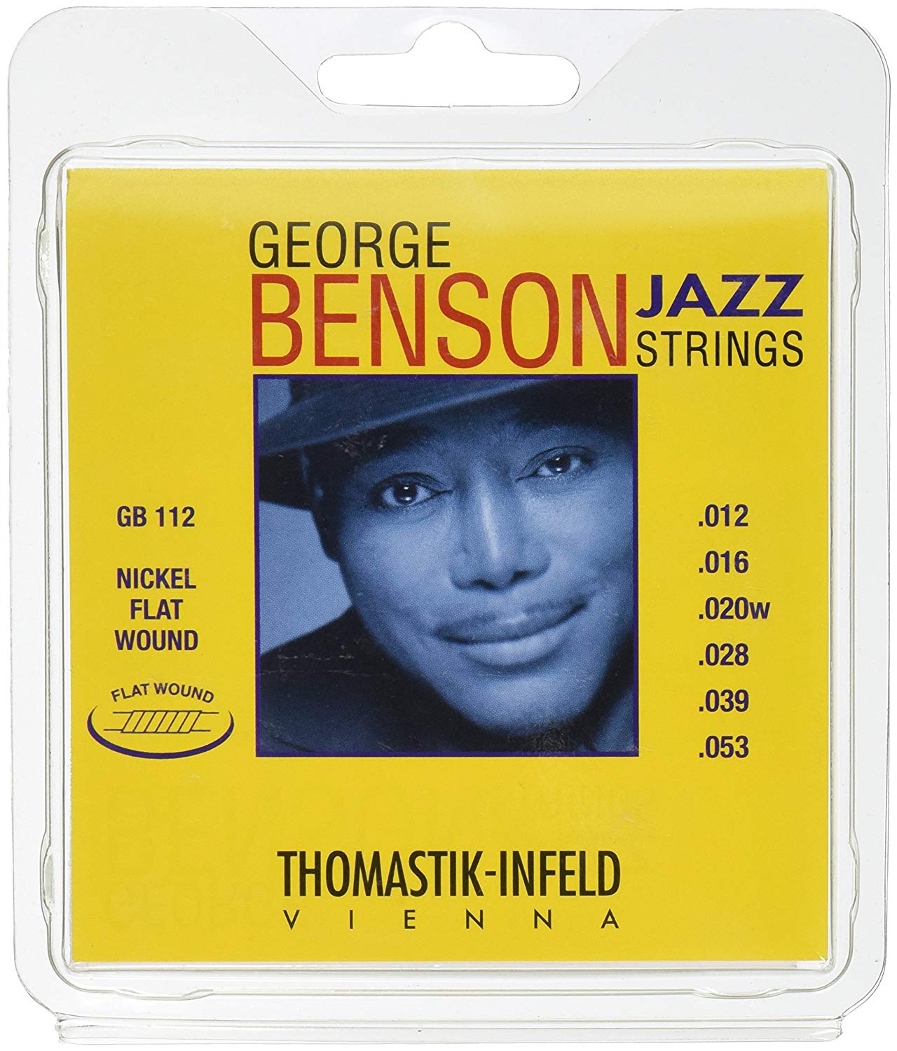 Thomastik 676657 George Benson Flatwound (12-53/14-55)12-53 Natural, Nickel, 0.012