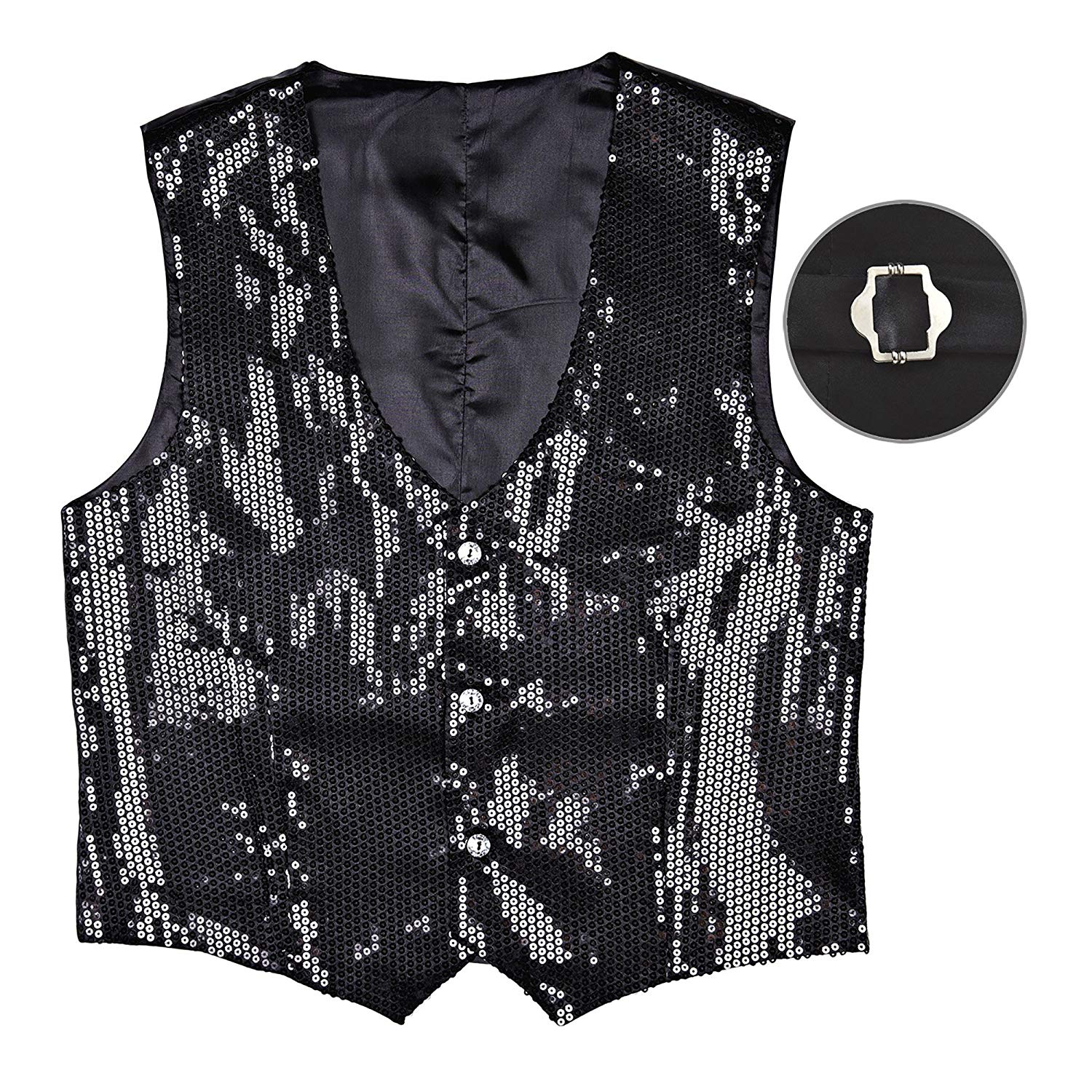 Widmann 9322G ? Sequins Vest for Men, Black, XL