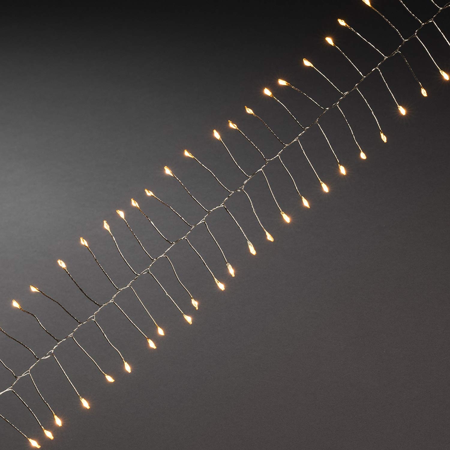 Konstsmide Micro LED Fairy Lights, Fire Cracker, Plastic (Silver), 60 LEDs - Image 2