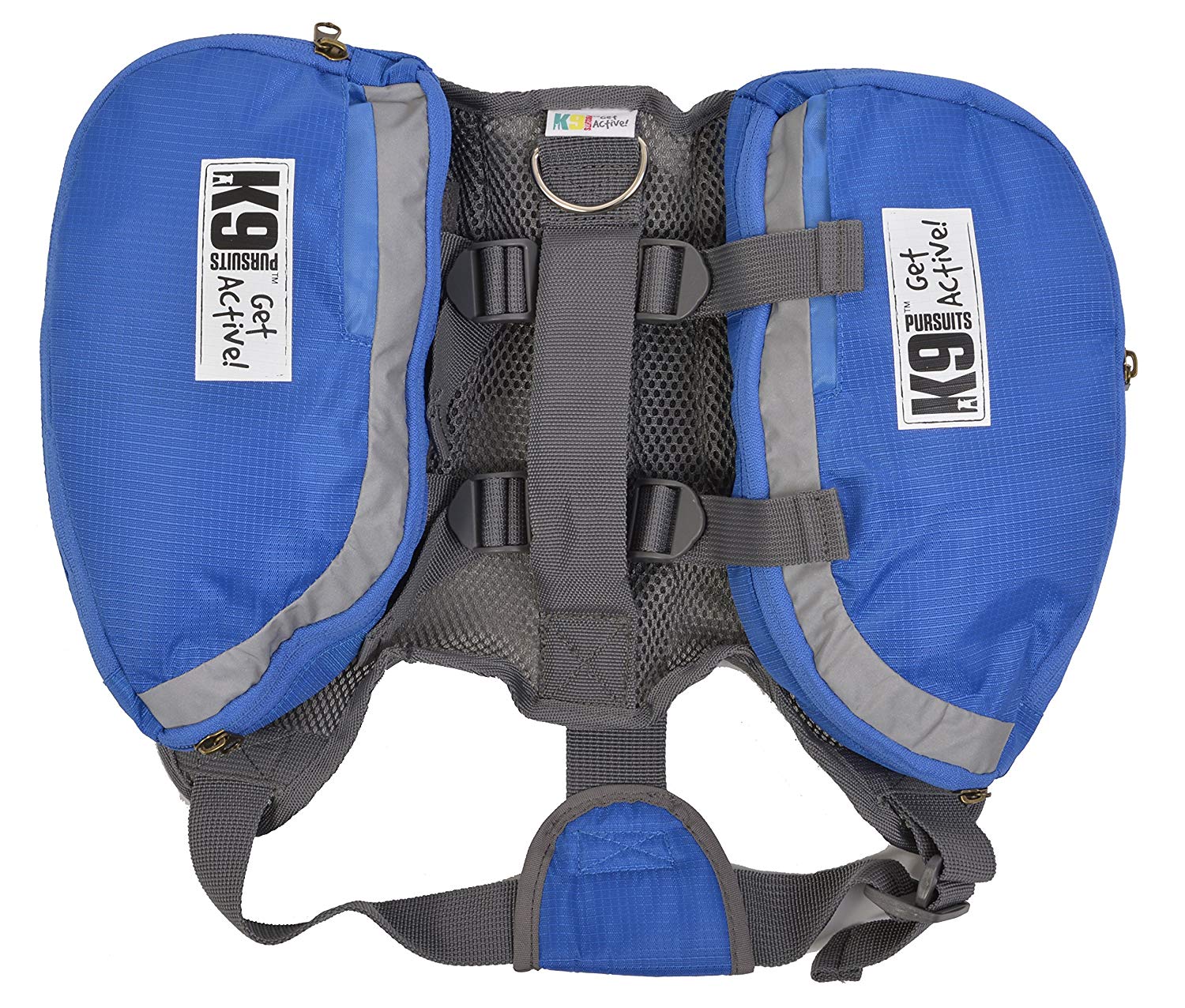 K9 Pursuits Trail-Blazer Dog Back Pack, Medium, blue - Image 2