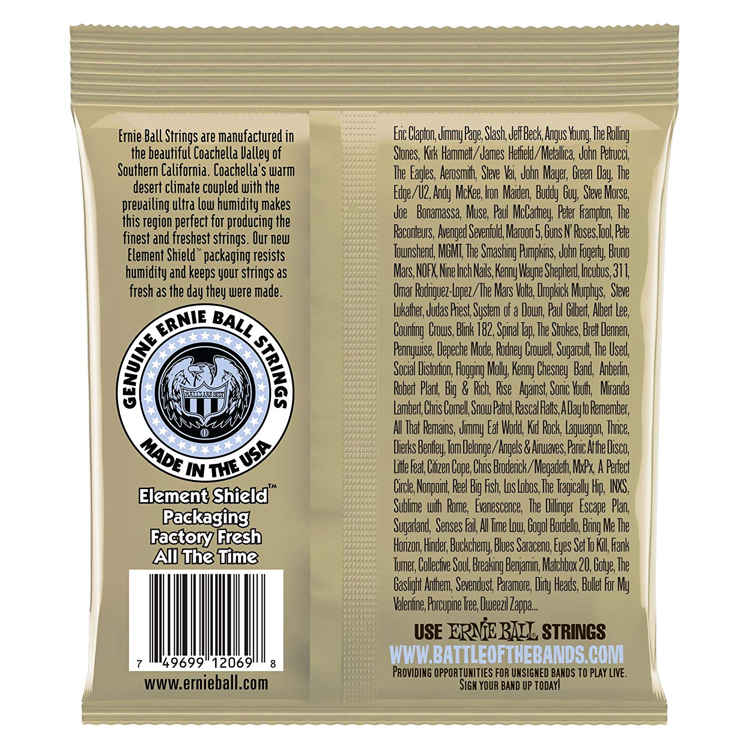 Ernie Ball Earthwood Folk Nylon, Clear and Gold Ball End, 80/20 Bronze Acoustic Guitar Strings - 28-42 Gauge - Image 2