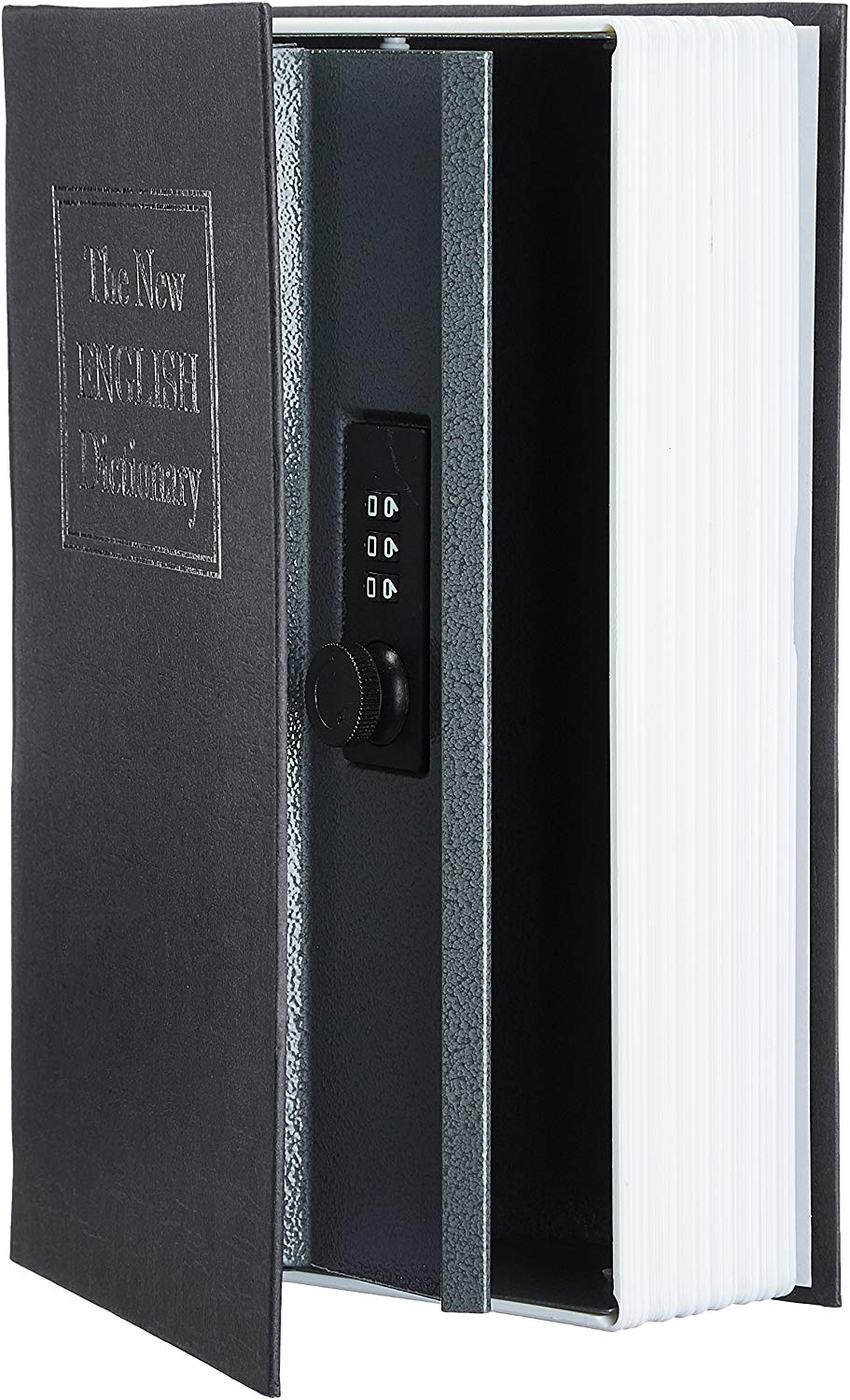 Amazon Basics Book Safe Combination Lock Black BigaMart