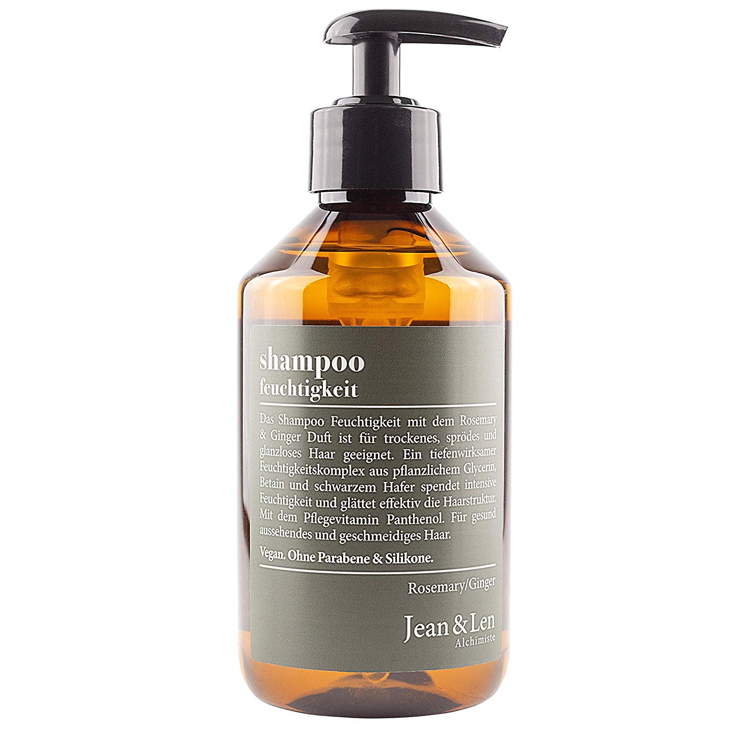 Jean & Len Rosemary & Ginger 2903100101 Moisturising Shampoo for Dry Brittle Hair, Paraben Free and Silicone, 300 ml, Pack of 2 - Image 3
