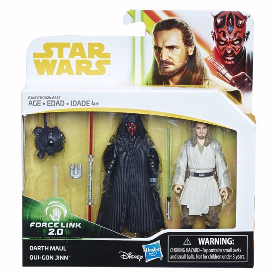 STAR WARS E1687EL2 "E1 SWU Darth Maul And Quigon Jinn" Figure - Image 2