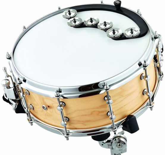 Meinl Percussion BBTA2-BK Backbeat Tambourine for 13-14 Inch Drums, Stainless Steel Jingles - Image 2