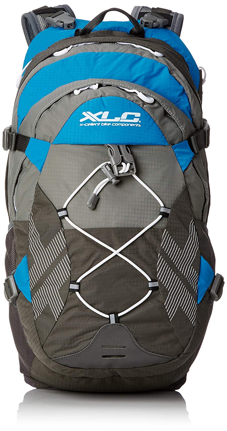 XLC Unisex - Adult Bike Backpack BA-S48, Grey Blue, 270 x 470 x 220 cm, grey, blue, 270x470x220