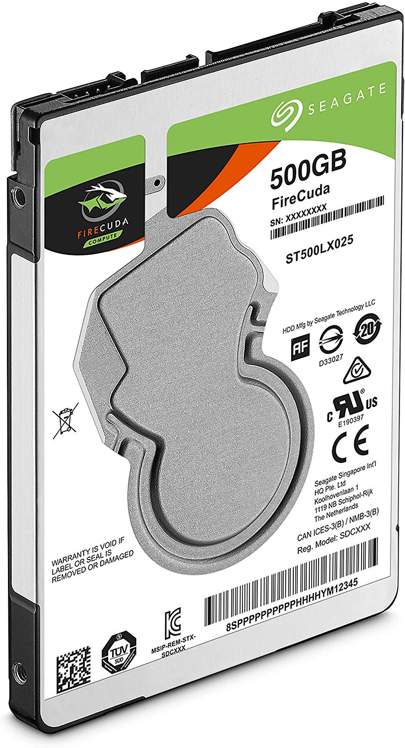 Seagate FireCuda Laptop 500GB 2.5" Hybrid Hard Drive - SSHD 7mm, Black, 0.5 TB - Image 2