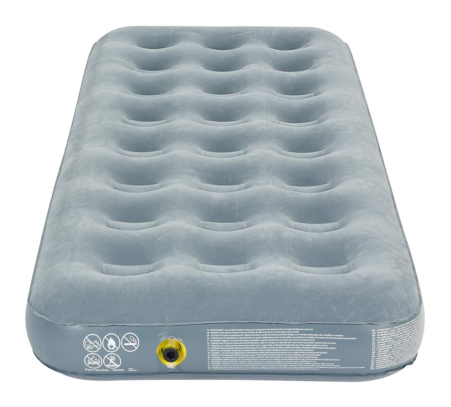 Campingaz Airbed X'tra Quickbed Single, Camping Mat, Flocked Air Bed, Inflatable Air Mattress - Image 2