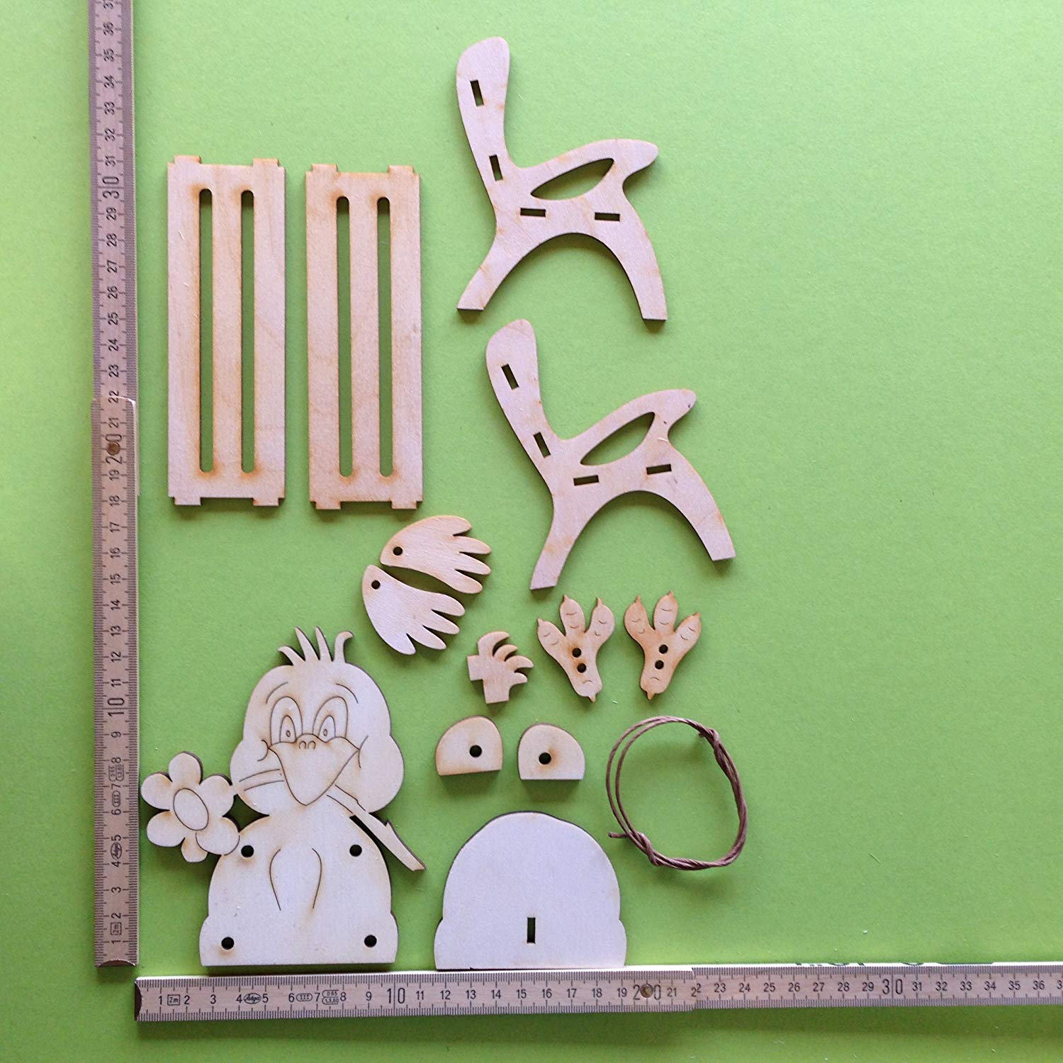 News A-KKH8820GB Petra's Craft Craft Set, Chick with floppy, Wooden Garden Bench, 15 - Image 2