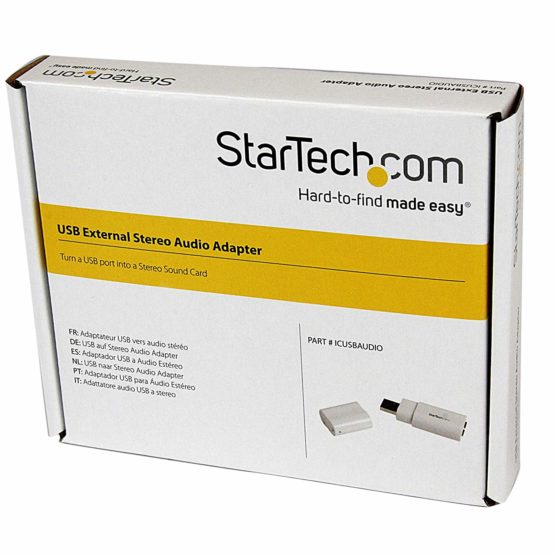 StarTech USB to Stereo Audio Adapter Converter - USB stereo Adapter - USB External sound Card - Laptop sound Card (ICUSBAUDIO) - Image 2