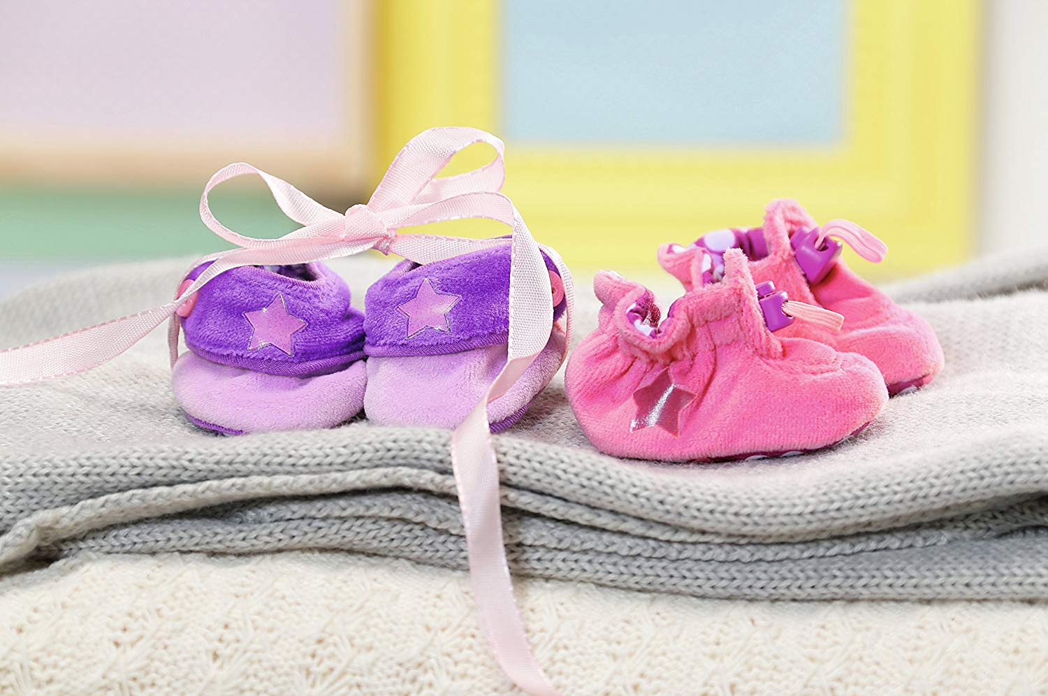 Zapf Creation 822098 Baby Born Shoes (Pink/Purple), Multicoloured - Image 4