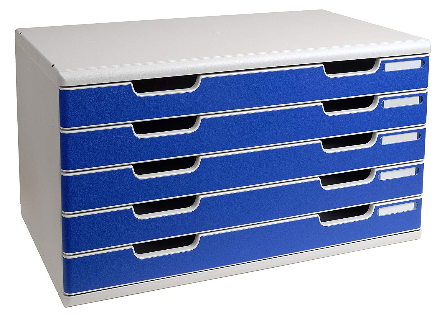 Exacompta, Ref 322003D, Modulo A3 Office, 350 x 576 x 320mm in Size, 5 Drawers (54mm Height), Smooth Opening with Stop