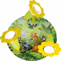 Elobra Children's Room Lamp Animals "Rondell Wildness" Cute Ceiling Light for Children's Room, Jungle, Girls and Boys, Made in Germany