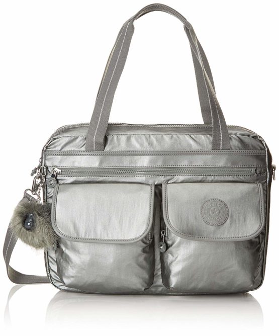 Kipling MARIC Briefcase, 40 cm, 11 liters, Grey (Metallic Stony)